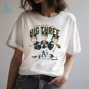Tim Hudson Mark Mulder Barry Zito the big three Oakland Athletics baseball caricature shirt
