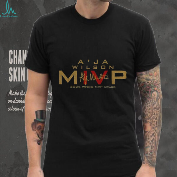 MIVP A’ja Wilson Las Vegas Aces Basketball WNBA 2025 Award shirt