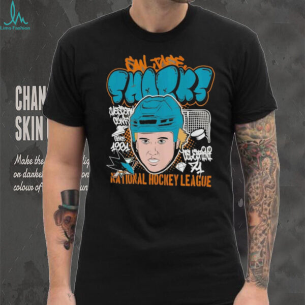 Macklin Celebrini San Jose Sharks Mitchell & Ness Caricature shirt