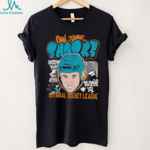 Macklin Celebrini San Jose Sharks Mitchell & Ness Caricature shirt