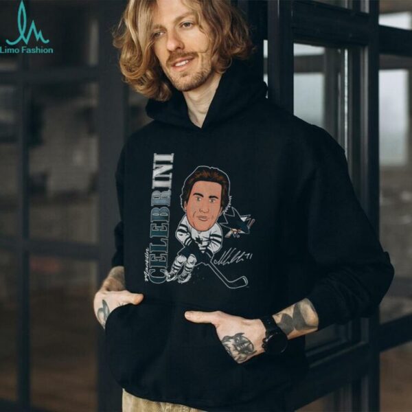 Macklin Celebrini cartoon San Jose Sharks NHL Hockey Caricature Player 2025 shirt