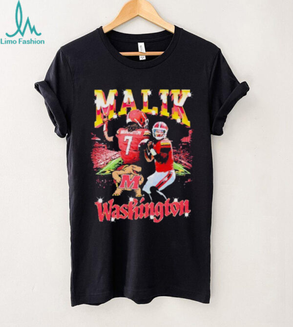 Malik Washington Maryland Terrapins player graphic shirt