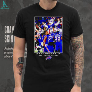 Matt Prater 15 September 7 2025 Buffalo Bills player photo shirt