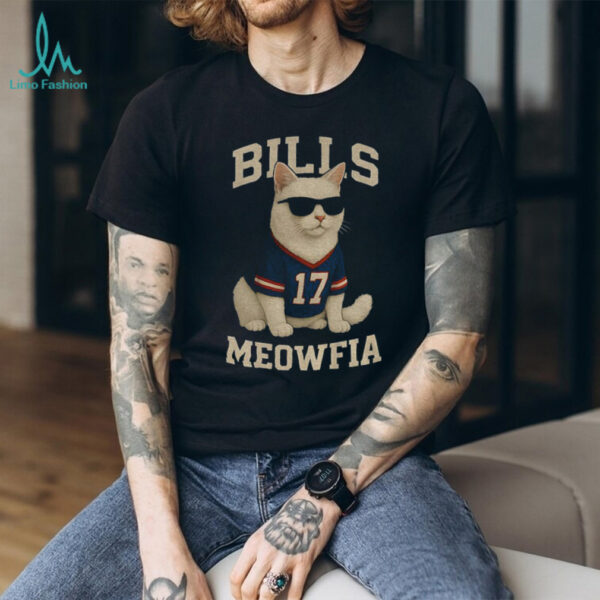 Meowfia Cat Josh Allen Buffalo Bills Football NFL 2025 funny meme shirt