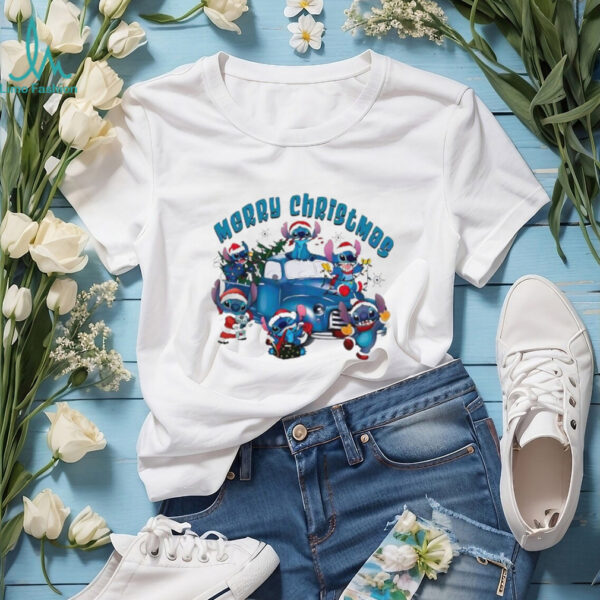 Merry Christmas 2025 Stitch Truck shirt