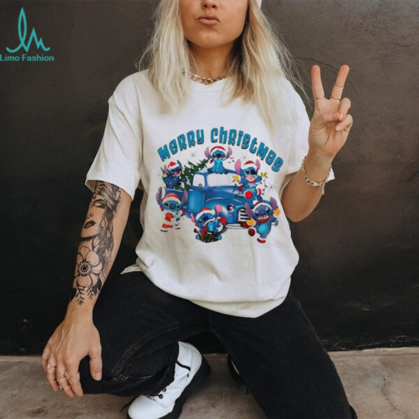 Merry Christmas 2025 Stitch Truck shirt