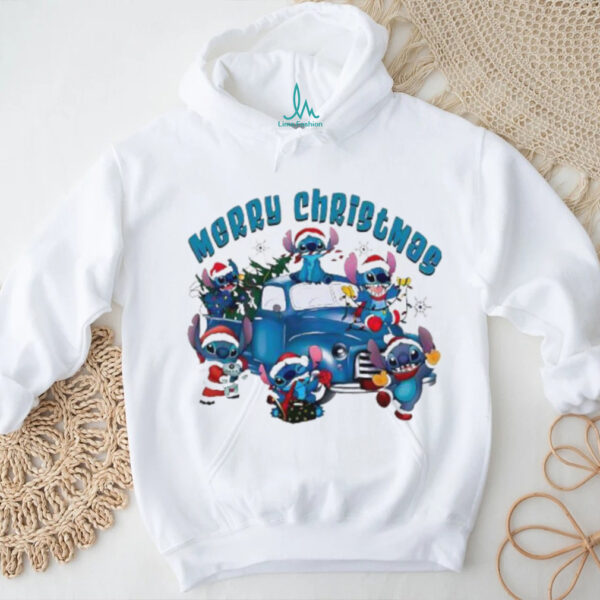 Merry Christmas 2025 Stitch Truck shirt
