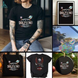 Miami Dolphins NFL Harley Davidson motorcycle graphic shirt