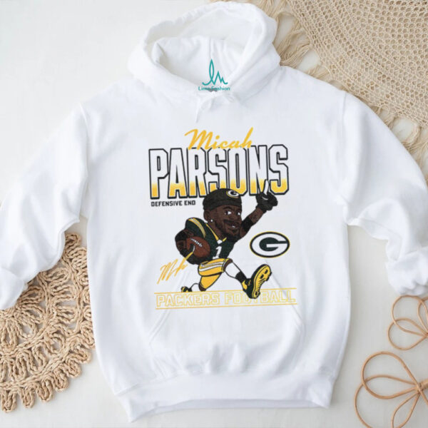 Micah Parsons cartoon Green Bay Packers NFL Football 2025 caricature signature shirt