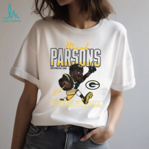 Micah Parsons cartoon Green Bay Packers NFL Football 2025 caricature signature shirt