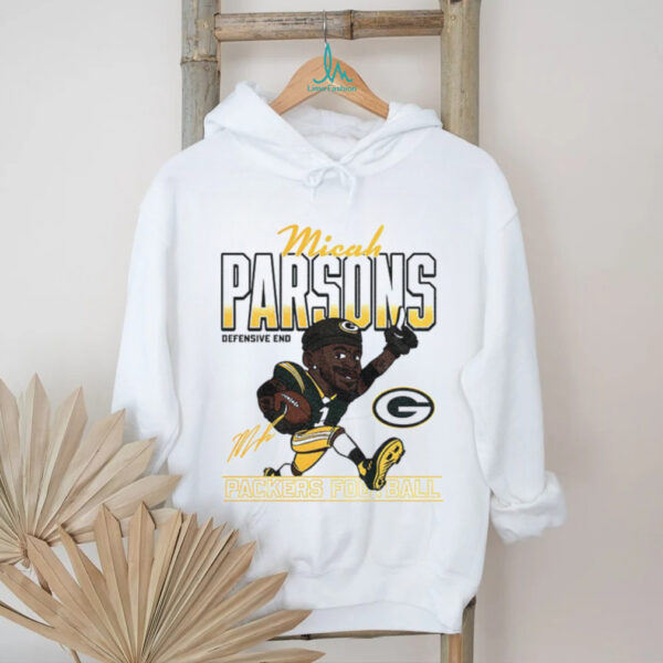 Micah Parsons cartoon Green Bay Packers NFL Football 2025 caricature signature shirt