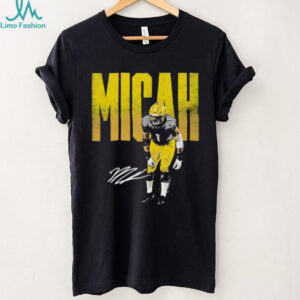 Micah football player signature graphic retro shirt