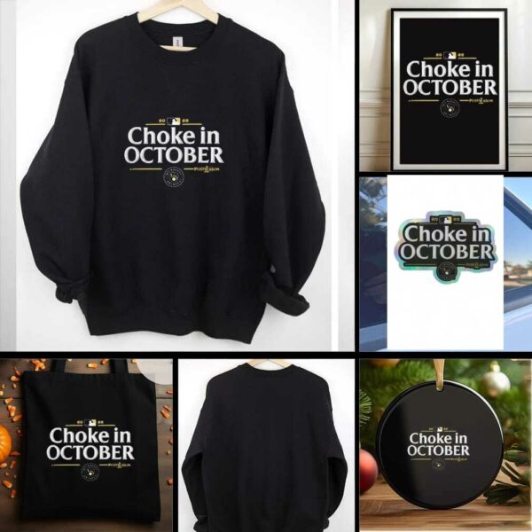 Milwaukee Brewers 2025 Choke in October MLB Postseason Locker Room T shirt