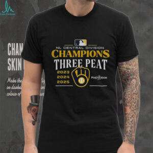 Milwaukee Brewers 2025 NL Central Division Champions Postseason MLB Baseball shirt