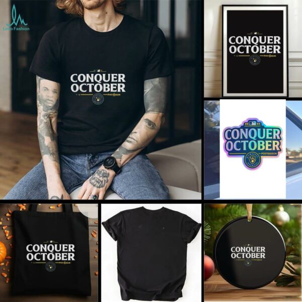 Milwaukee Brewers Conquer October 2025 Playoffs T shirt
