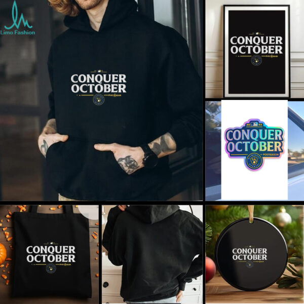 Milwaukee Brewers Conquer October 2025 Playoffs T shirt