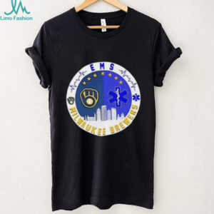 Milwaukee Brewers Heartbeat EMS City Skyline shirt