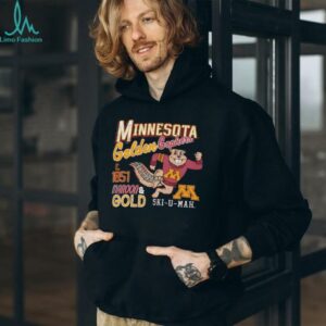 Minnesota Golden Gophers maroon and gold ski u mah est 1851 shirt