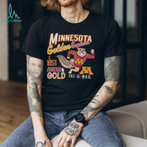 Minnesota Golden Gophers maroon and gold ski u mah est 1851 shirt