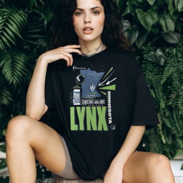 Minnesota Lynx ’11 ’13 ’15 ’17 ’25 WNBA Playoffs 2 sided shirt