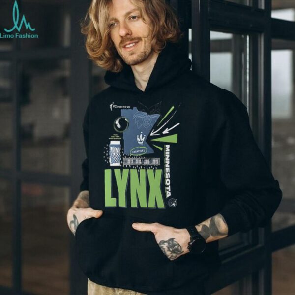Minnesota Lynx ’11 ’13 ’15 ’17 ’25 WNBA Playoffs 2 sided shirt