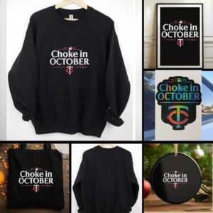 Minnesota Twins 2025 Choke in October MLB Postseason Locker Room T shirt