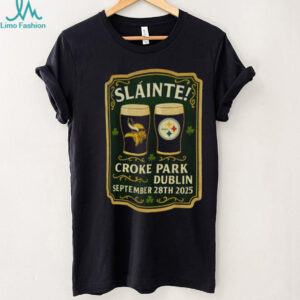 Minnesota Vikings vs Pittsburgh Steelers NFL Game Slainte Croke Park Dublin shirt