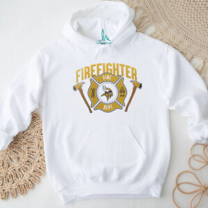 Minnesota Vikings x firefighter appreciation logo shirt