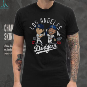 Mookie Betts and Shohei Ohtani Los Angeles Dodgers MLB Baseball Player Duo shirt