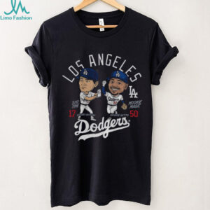 Mookie Betts and Shohei Ohtani Los Angeles Dodgers MLB Baseball Player Duo shirt