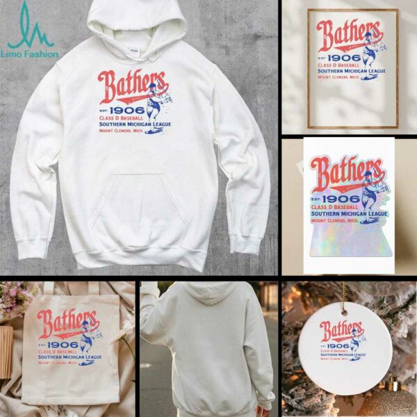 Mount Clemens Bathers 1906 Class D Baseball Southern Michigan League Shirt