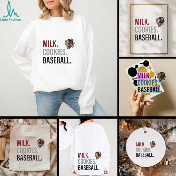 Milk cookies baseball Washington Wild Things logo shirt