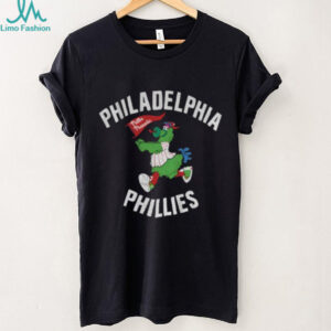 Phillie Phanatic holding Phillies flag Philadelphia Phillies MLB Baseball Champions 2025 shirt