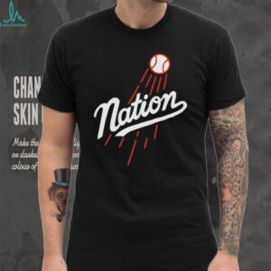 Nation style Los Angeles Dodgers logo shirt