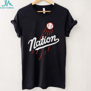 Nation style Los Angeles Dodgers logo shirt