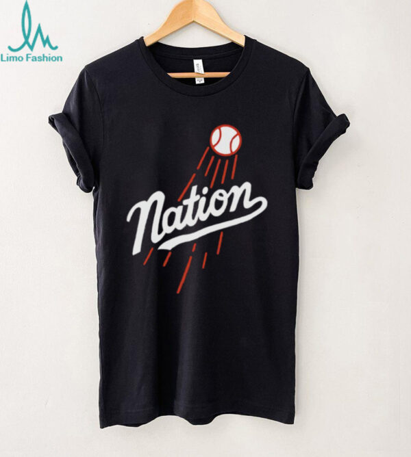 Nation style Los Angeles Dodgers logo shirt