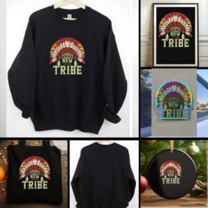 Native style new to the tribe t shirt