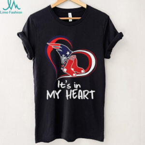 New England Patriot and Boston Red Sox it’s in my heart shirt