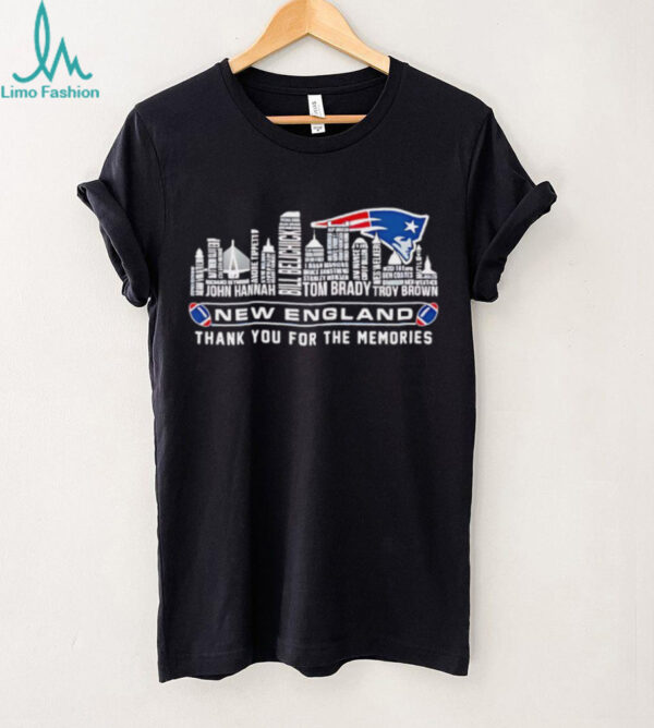 New England Patriots names team thank you for the memories shirt