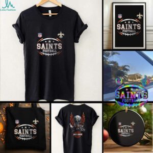 New Orleans Saints NFL Harley Davidson motorcycle graphic shirt
