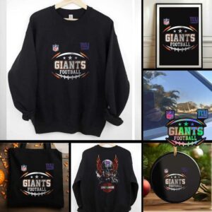 New York Giants NFL Harley Davidson motorcycle graphic shirt