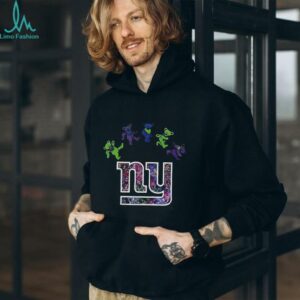 New York Giants x Grateful Dead night 2025 bears logo shirt