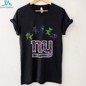 New York Giants x Grateful Dead night 2025 bears logo shirt