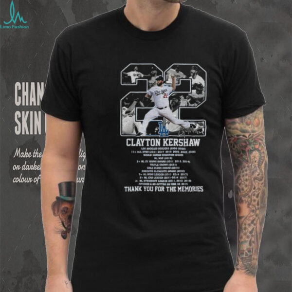 LA Dodgers Thank You Kershaw Clayton Kershaw thank you forever shirt