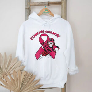 Obie mascot Massillon Tigers x Breast Cancer Awareness clawing our way to a cure shirt