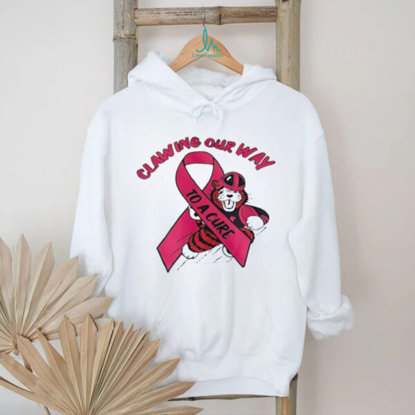 Obie mascot Massillon Tigers x Breast Cancer Awareness clawing our way to a cure shirt