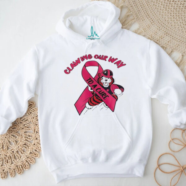 Obie mascot Massillon Tigers x Breast Cancer Awareness clawing our way to a cure shirt