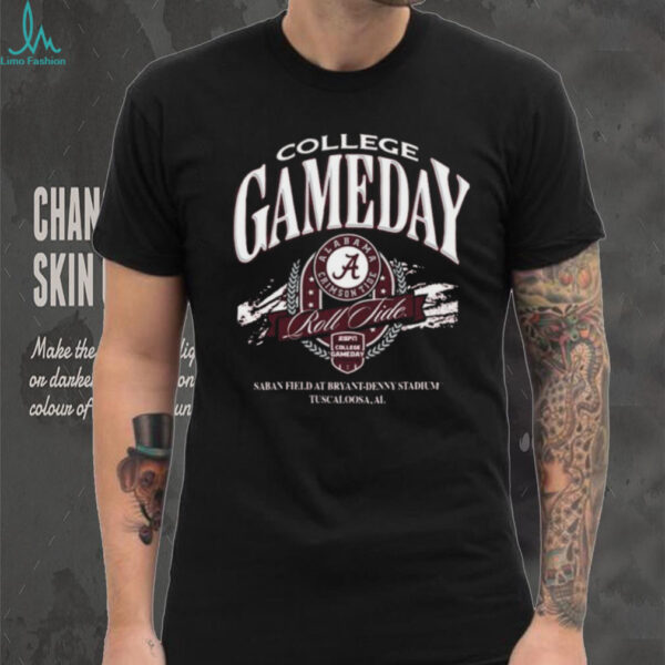 Official Alabama Crimson Tide 2025 College Gameday Saban Field At Bryant Denny Stadium Shirt
