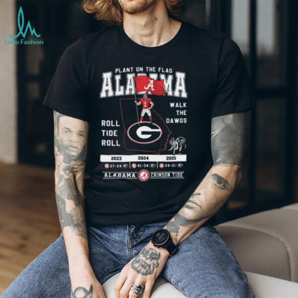 Official Alabama Crimson Tide Beat Bulldogs Plant On The Flag Alabama Shirt