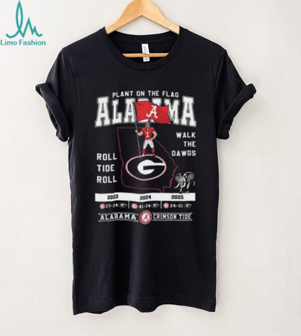 Official Alabama Crimson Tide Beat Bulldogs Plant On The Flag Alabama Shirt